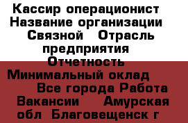 Кассир-операционист › Название организации ­ Связной › Отрасль предприятия ­ Отчетность › Минимальный оклад ­ 33 000 - Все города Работа » Вакансии   . Амурская обл.,Благовещенск г.